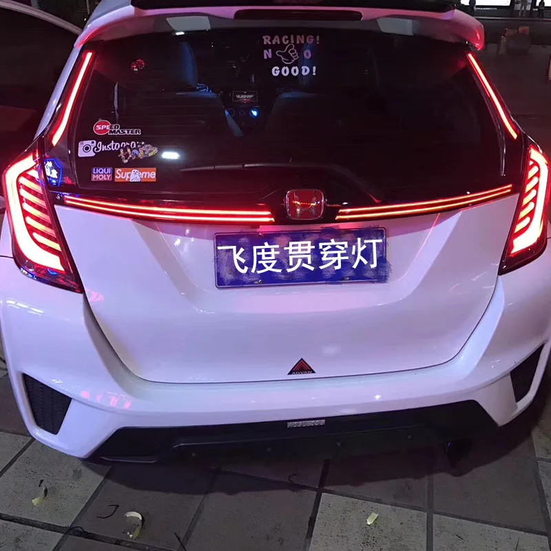 2018 комбинированный задний тормозной фонарь для Honda Jazzfit светодиодный DRL бампер