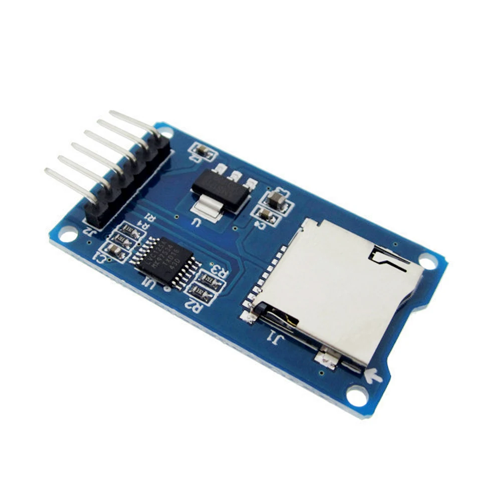 Модуль считывания карт Micro SD mini TF интерфейсы SPI с чипом преобразователя уровня |