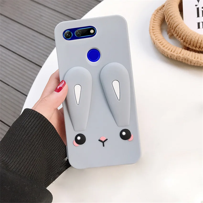 For Huawei Honor V20 Case Silicone Cover Cute Cartoon Soft TPU Back View 20 Phone Fundas |