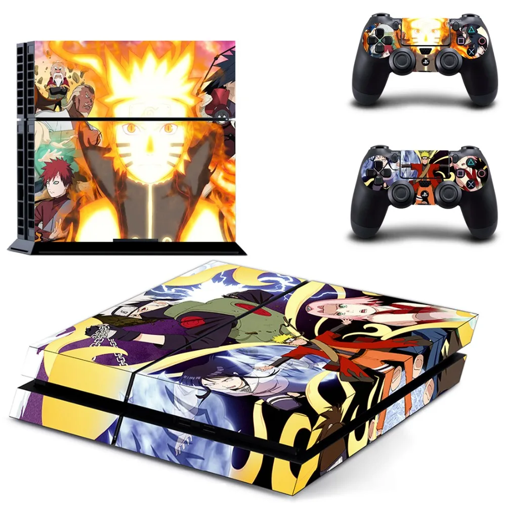 Наруто PS4 Виниловые наклейки кожи для sony PS4 playstation 4 и 2 обложки контроллера