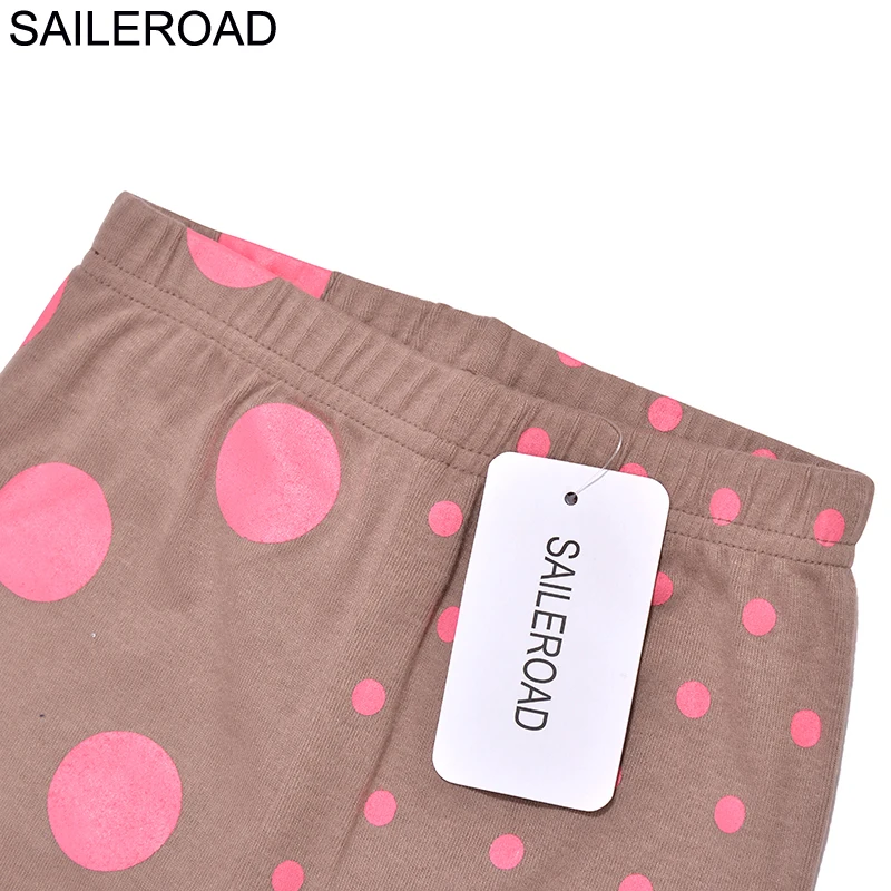SAILEROAD/детские длинные брюки в горошек для девочек 2 6 лет леггинсы кофейного цвета