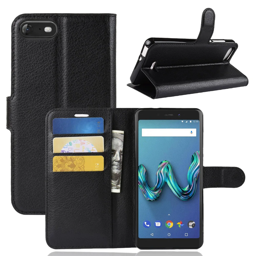 Для Wiko Tommy3 Роскошные Флип кожаный чехол для Tommy 3 Бумажник Обложка книги
