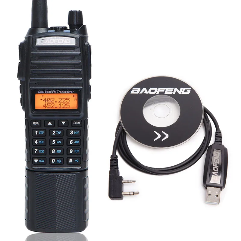 Baofeng UV 82 Plus Walkie Talkie 8 Вт Мощная батарея 3800 мАч с разъемом постоянного тока