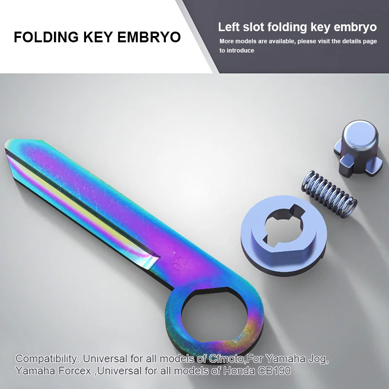 For Left slot embryo Seineca CNC алюминиевый чехол для ключей от мотоцикла скутер ключ крышка для Бенелли Yamaha(содержит ключ эмбрион Варианты покупки - Цвет: For Left slot embryo
