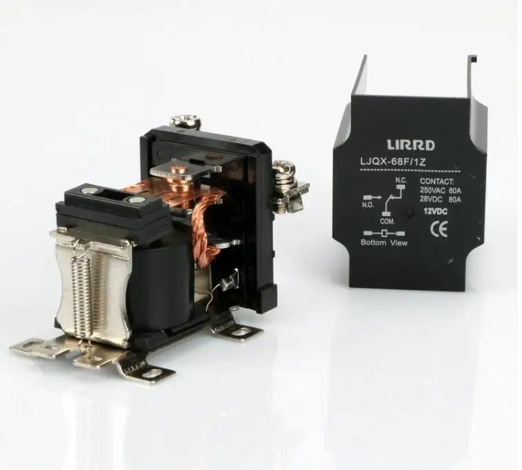 JQX-68F 1Z 80A высокомощное электромагнитное реле DC12V DC24V