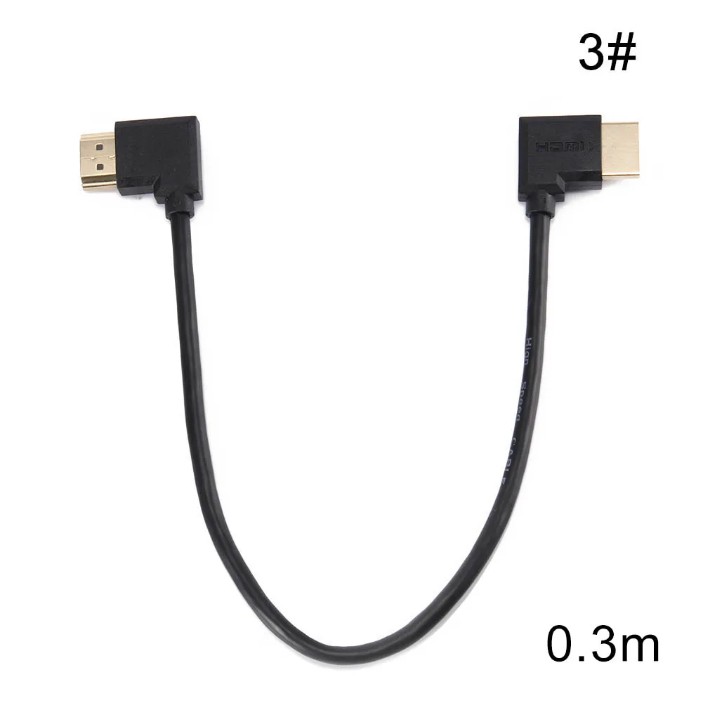 3 0,3/0,5/1 м мини HDMI конвертер «Папа-мама» вверх вниз вправо влево Угловой Кабель-адаптер дропшиппинг - Цвет: 3