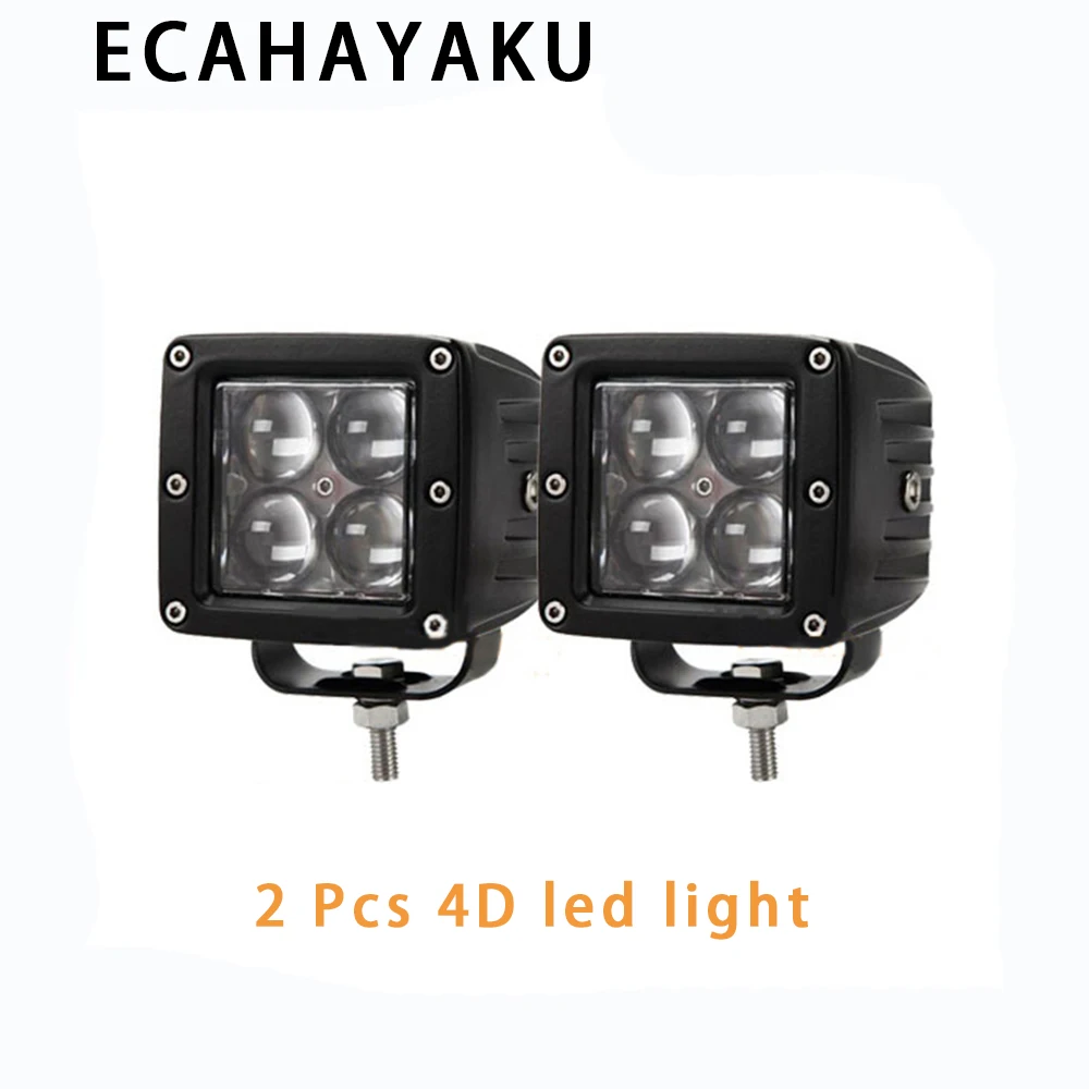 ECAHAYAKU 2 шт. 20 Вт 4D светодиодный светильник для работы Точечный прожектор