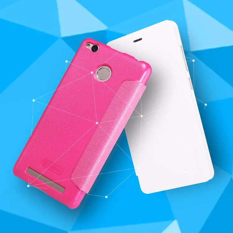 NILLKIN блестящий кожаный чехол для Xiaomi Redmi 3 S/Xiaomi Redmi 3 pro 5,0 дюймов жемчужно-разноцветный чехол