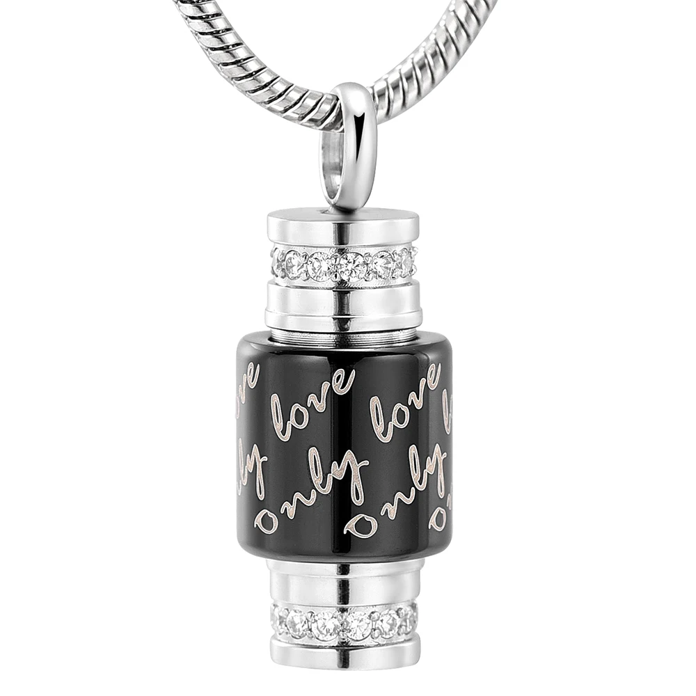 

Cylinder Memorial Pendant 316L Stainless Steel Cremation Urn Funeral Necklace for Ashes Holder Keepsake Cremation Jewelry