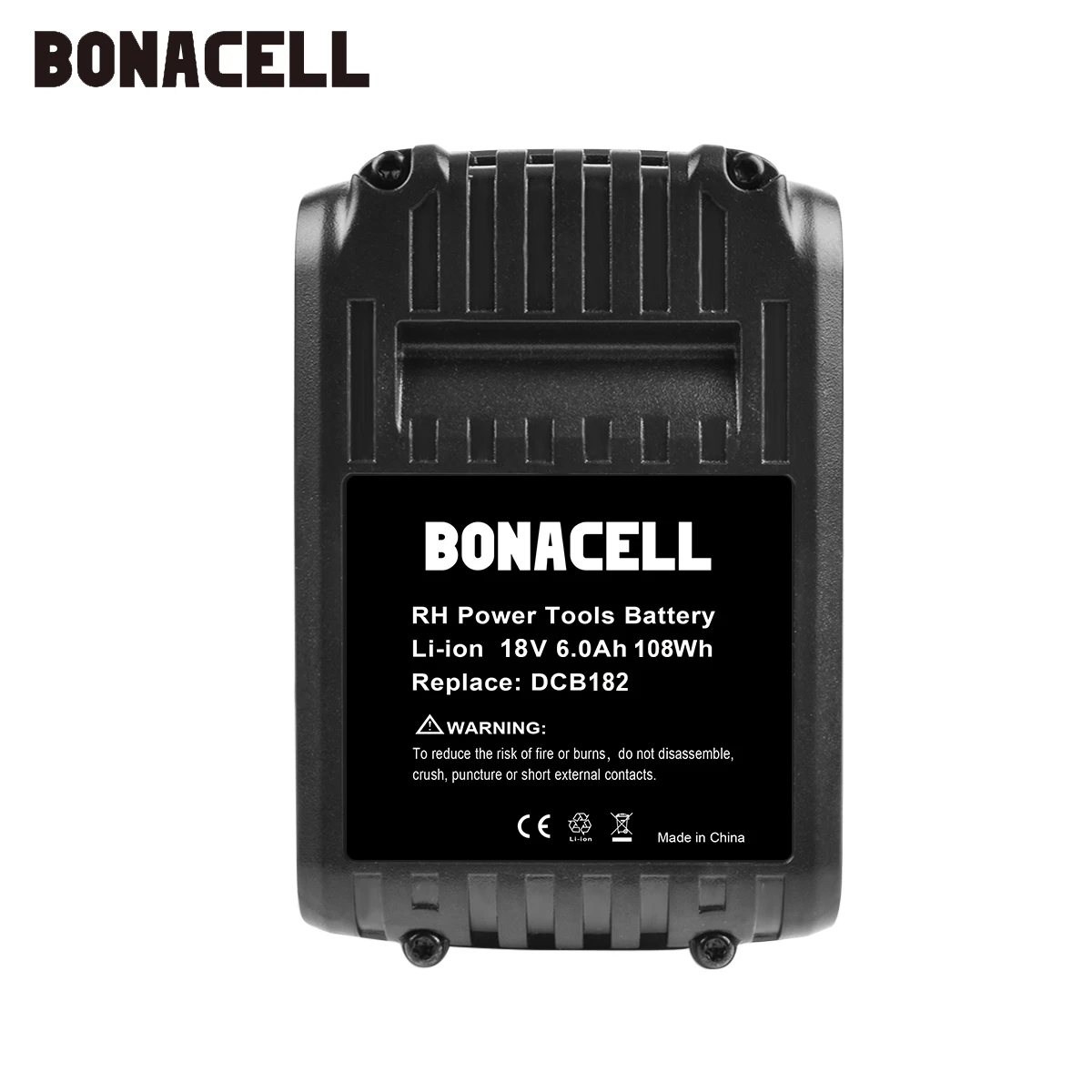 Батарейка Bonacell для электроинструментов DeWalt 18 в 6000 мАч Замена батарейки MAX XR DCB181