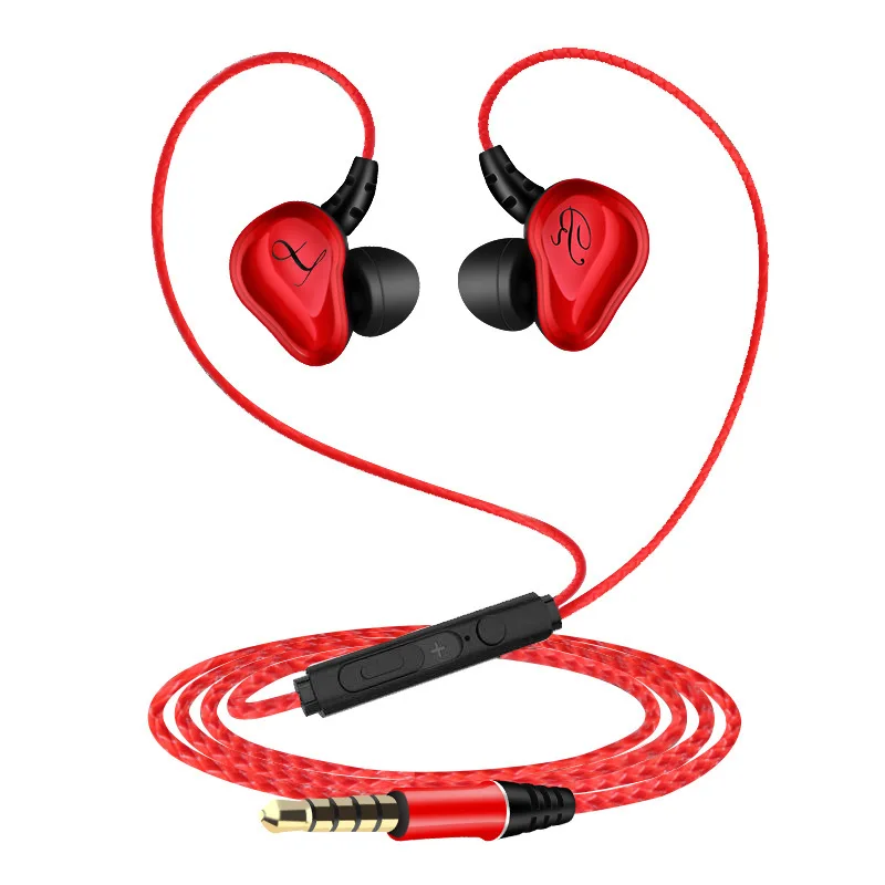 Проводные Игровые наушники-вкладыши Двойное действие круглые сильные басы Hifi