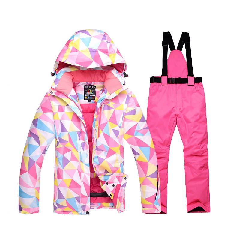 Новинка 2018 года Высокое качество для женщин лыжный костюм женский зимняя куртка