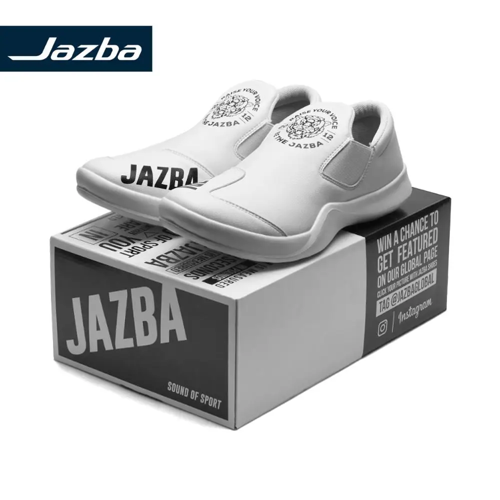 Мужские кожаные кроссовки Jazba RUTBA белые и черные без шнуровки легкие мягкие для