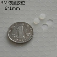 540pcs 6mm x 1mm clear anti slip silicone rubber plastic bumper damper shock absorber 3m self adhesive silicone feet pads