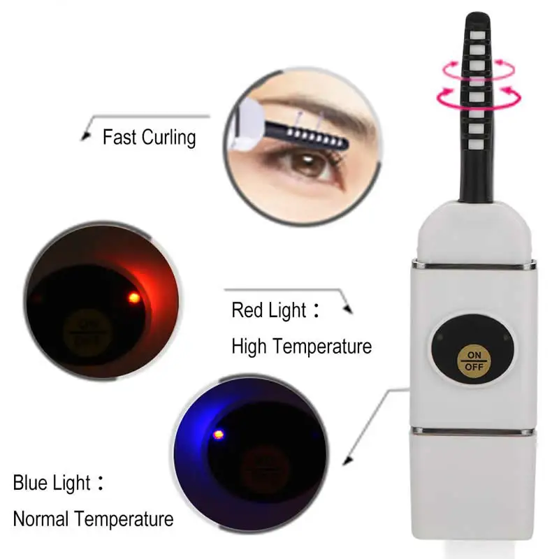 USB щипцы для завивки ресниц портативные электрические Подогреваемые бигуди