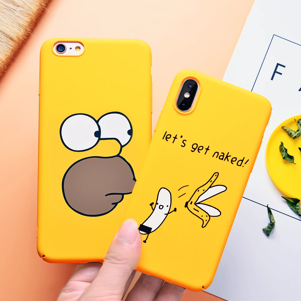 TOMKAS милый чехол для iPhone X XS 8 7 10 6 s XR телефона Plus Max Роскошные желтые Чехлы PC Coque |