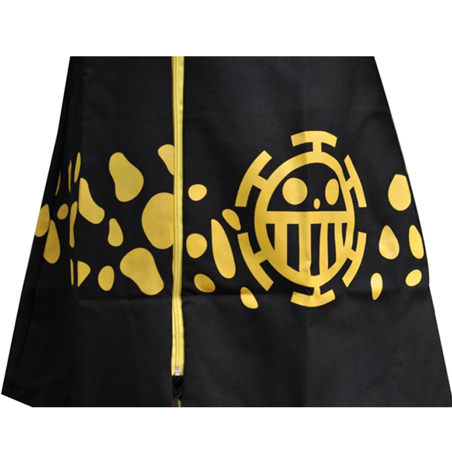 Горячая продажа Аниме Косплей Костюм цельный Трафальгар закон плащ пальто