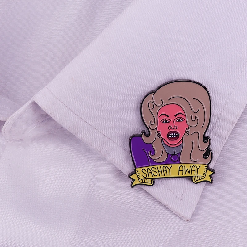 Эмалированный значок RuPaul Sashay RPDR Drag | Дом и сад