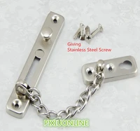 1pcslot yt1089b high grade 304 stainless steel anti stealing link door chain hotlink protection contain screw free shipping