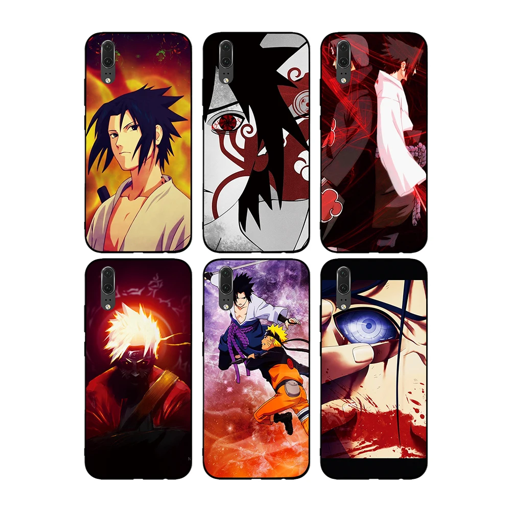 Naruto naruto in black and red style for Huawei P8 P9 P10 P20 P30 Lite Pro P Smart 2016 2019 TPU Soft Silicone | Мобильные телефоны