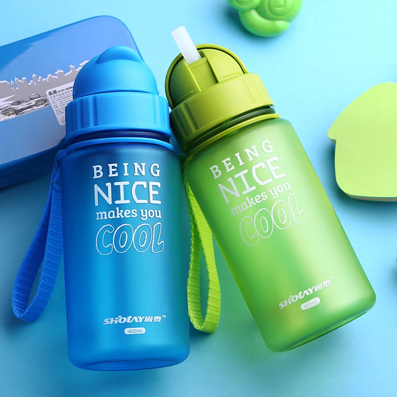 Портативная бутылка для воды кормления детей пластиковая без проливания детский