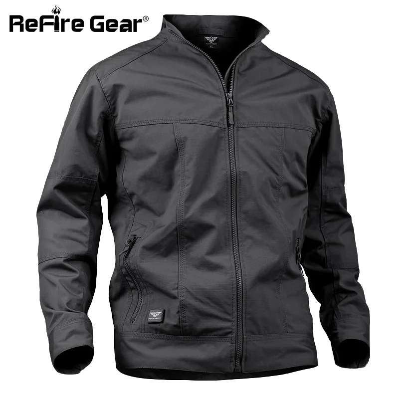 ReFire Gear Водонепроницаемая дышащая тактическая куртка Мужская хлопковая ветровка