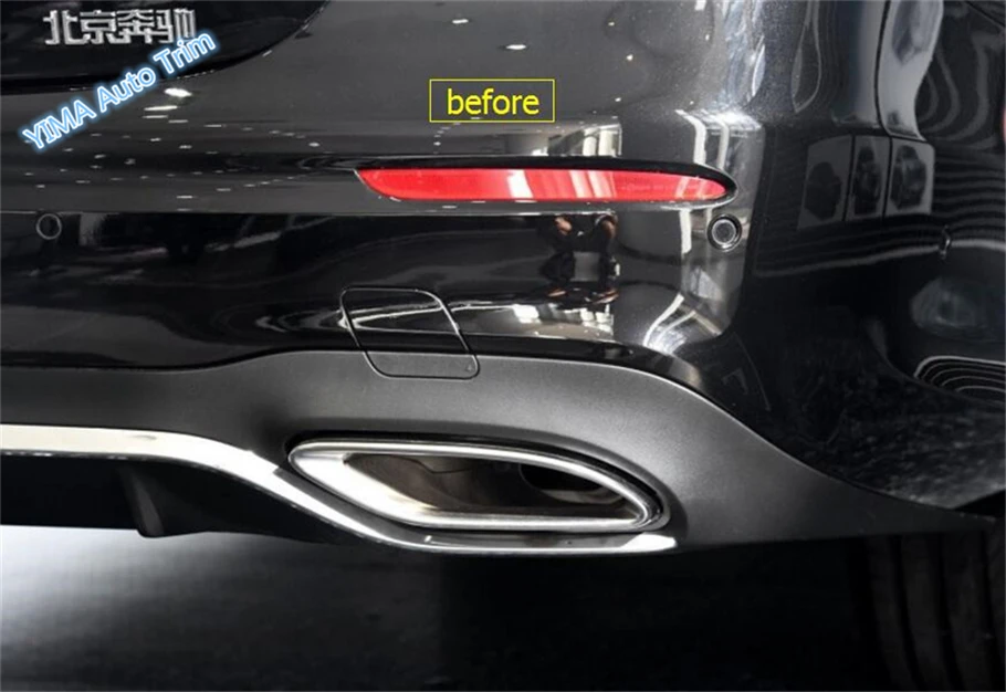 Хромированные задние противотуманные фары для Mercedes Benz E Class CLASS W213 Sedan Sport 2016 2019|lamp