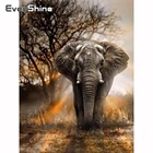 Evershine DIY алмазная живопись Бриллиантовая мозаика с животным Elephant Full Drill алмазная живопись из бисера Набор для вышивки крестиком полный набор искусства