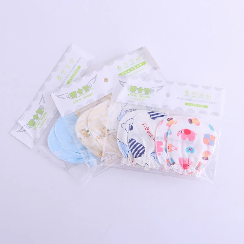 

2Pcs Cotton Blend Baby Gloves Anti Scratch Face Hand Guards Protection Soft Newborn Mittens Baby Shower Gift For Baby Girl Boy