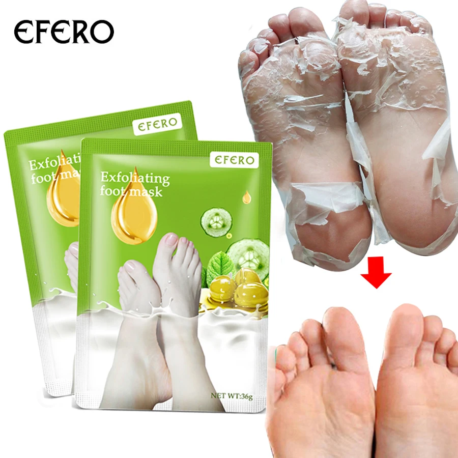 Efero/2 шт. = 1 упаковка; детские носки для педикюра; отшелушивающая маска для ног; пилинг; уход за кожей; крем для ног на пятках; отбеливание трещин