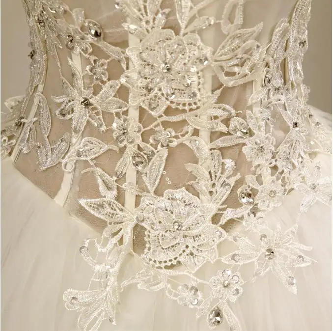 BANVASAC новые элегантные свадебные платья без бретелек с вышивкой атласные