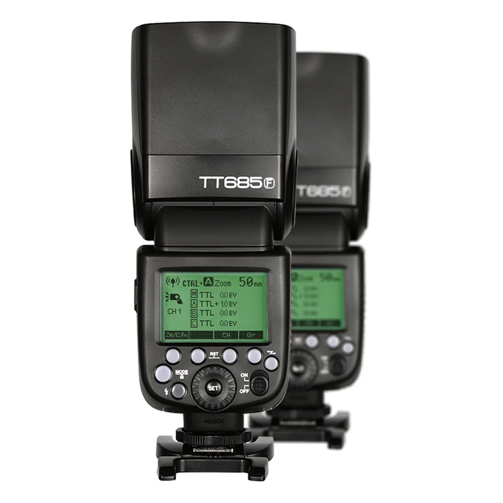 Godox TT685 F TT685F 2,4G HSS ttl GN60 Вспышка Speedlite+ X1T-F триггер передатчик Комплект для Fuji X-Pro2/X-T20/X-T1/X-T2 - Цвет: 2X TT685F