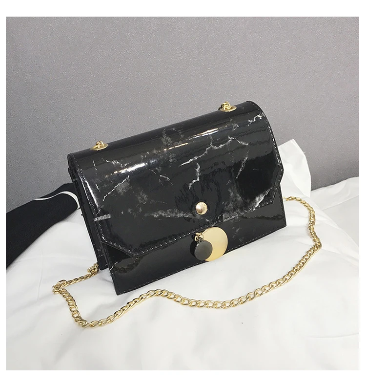Маленькая сумка женская 2019 новая мраморная через плечо дикая сумка-мессенджер |