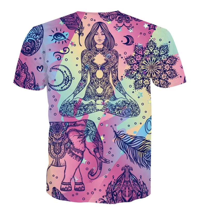 Летняя одежда для подростков 2019 футболка мальчиков и девочек 3D с коротким