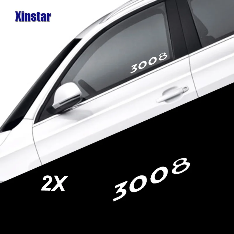 Наклейки на автомобильные окна 2 шт. наклейки для Peugeot 106 206 208 306 308 508 2008 3008 |