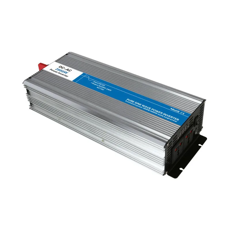 DC-AC 2000W Pure Sine Wave Inverter 12V To 220V Converters Voltage Off Grid Electric Power Supply LED Digital Display USB China |