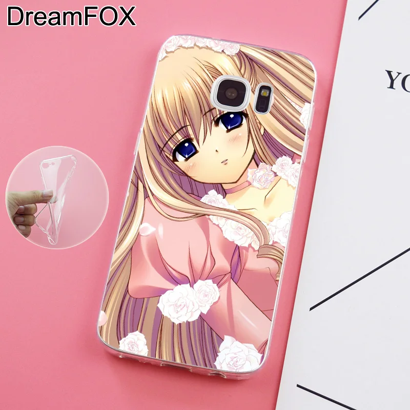 DREAMFOX K016 Аниме Девушки друзья Мягкий ТПУ силиконовый чехол для samsung Galaxy Note S 6 7 8 9 Edge
