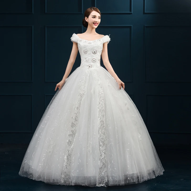 Новое поступление свадебные платья элегантное бальное платье белого/цвета