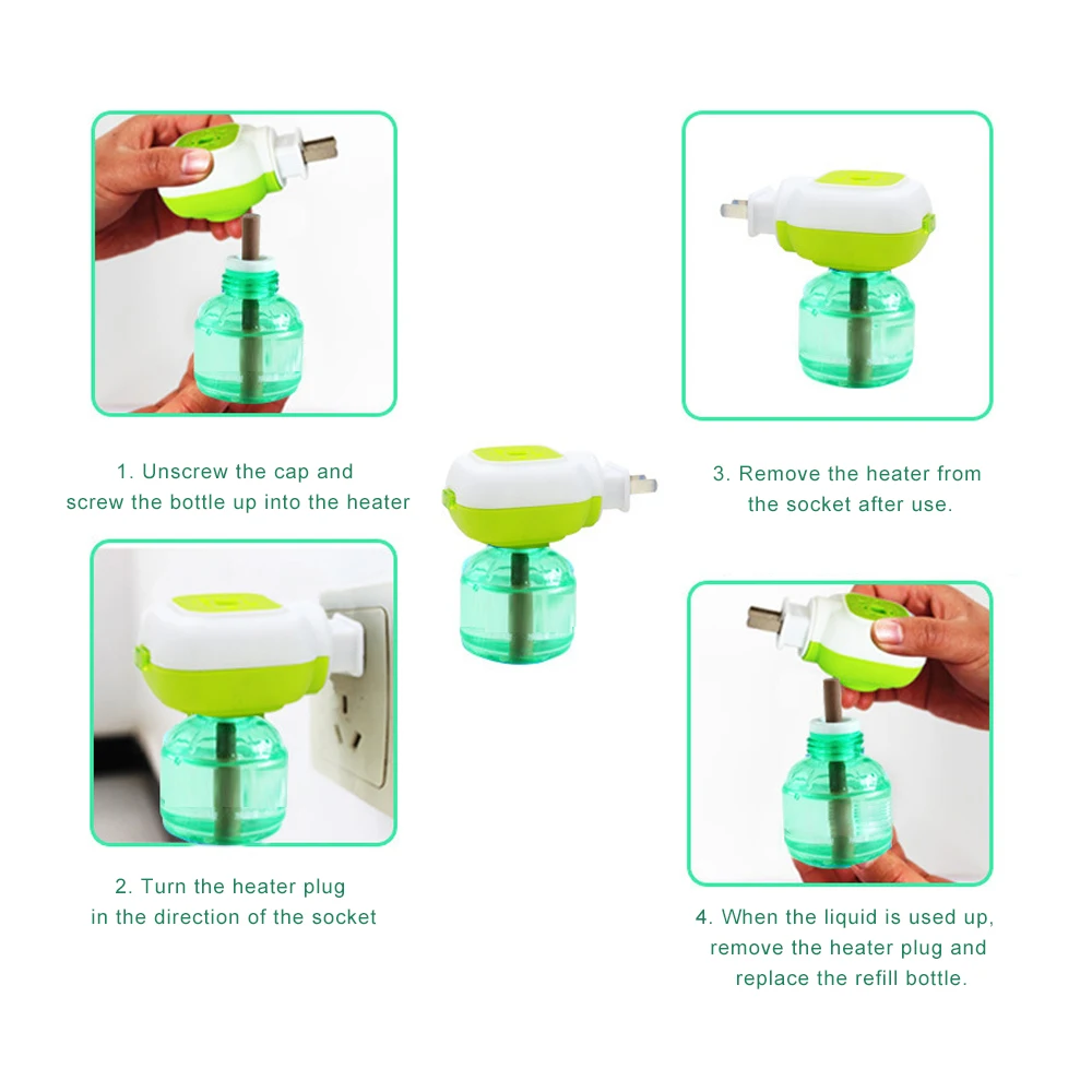 Безопасный Электрический комаров жидкость насекомое Комаров Репеллент 45 мл