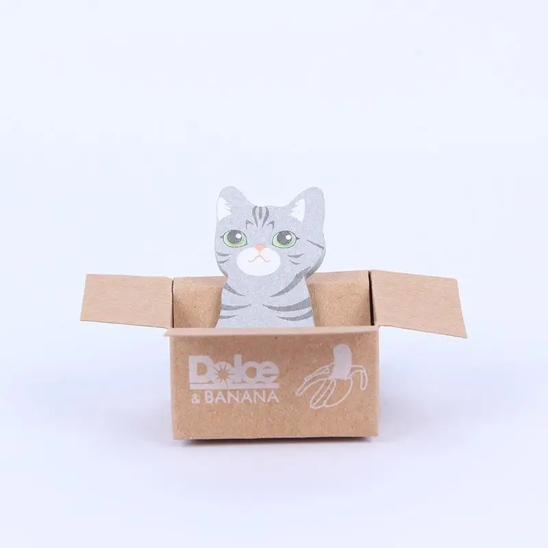 Милая коробка кошки блокнот 30 страниц Kawaii офисные принадлежности DIY Дневник наклейки стационарный набор бумажные поделки отличный подарок высокое качество - Цвет: 3