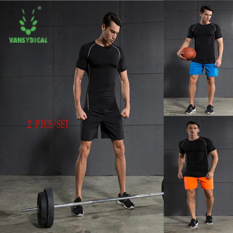 2 предмета/комплект удобная сухая дышащая дышащие шорты для бега фитнес костюмы