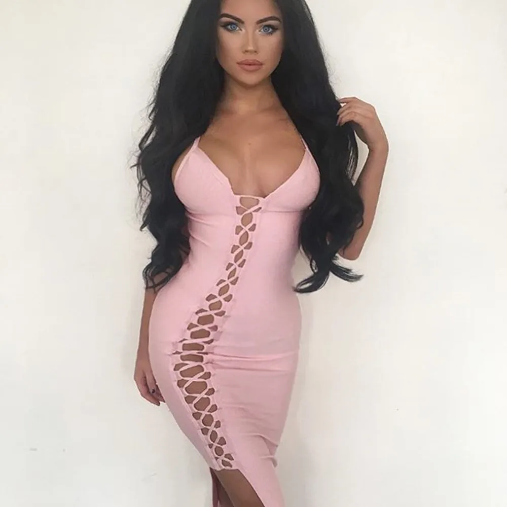 PULBEANISS Vestido De Verano 2018 женские летние платья с v-образным вырезом Для женщин Femme