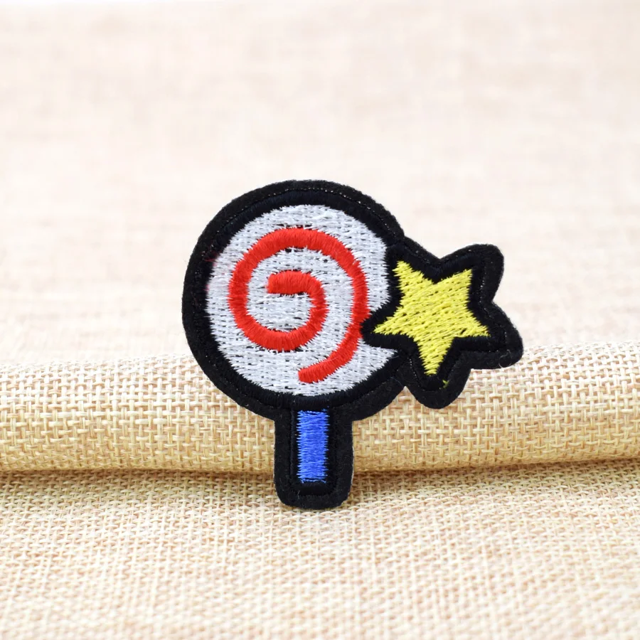 5 шт. нашивки значки леденца для одежды вышитые патчи приклеивания утюгом