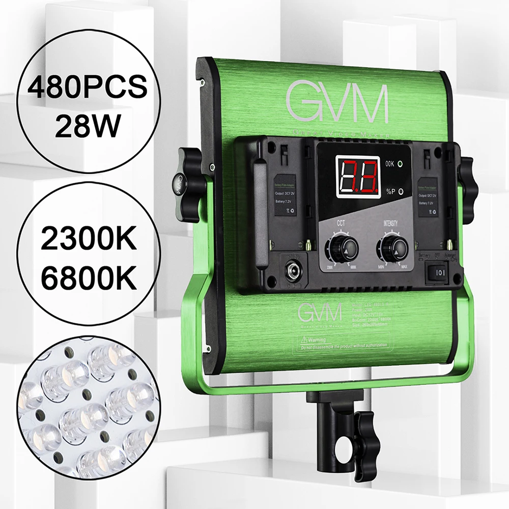 Светодиодный светильник GVM 480LS лампа для фотосъемки правая LED s фотостудии - купить