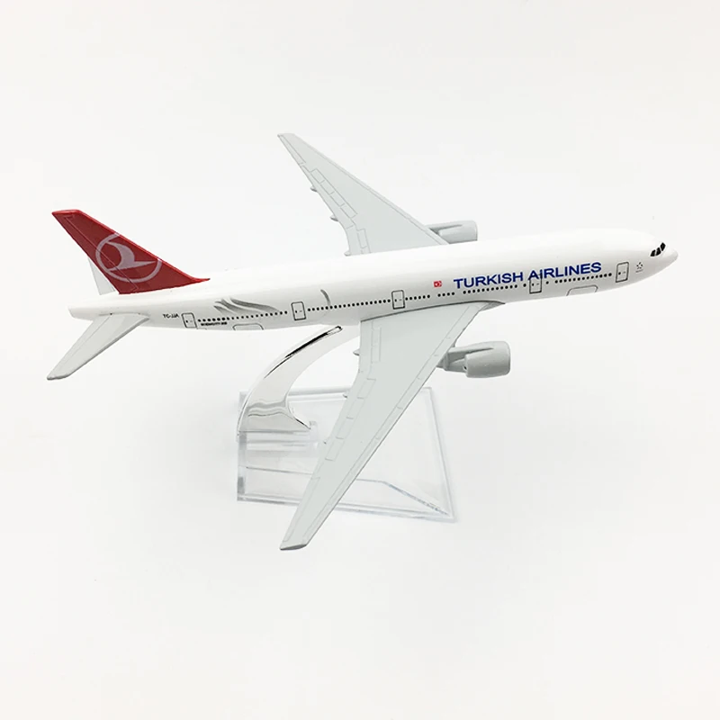 Бесплатная доставка модель самолета TURKISH AIRLINES BOEING 777 самолет 16 см литье под