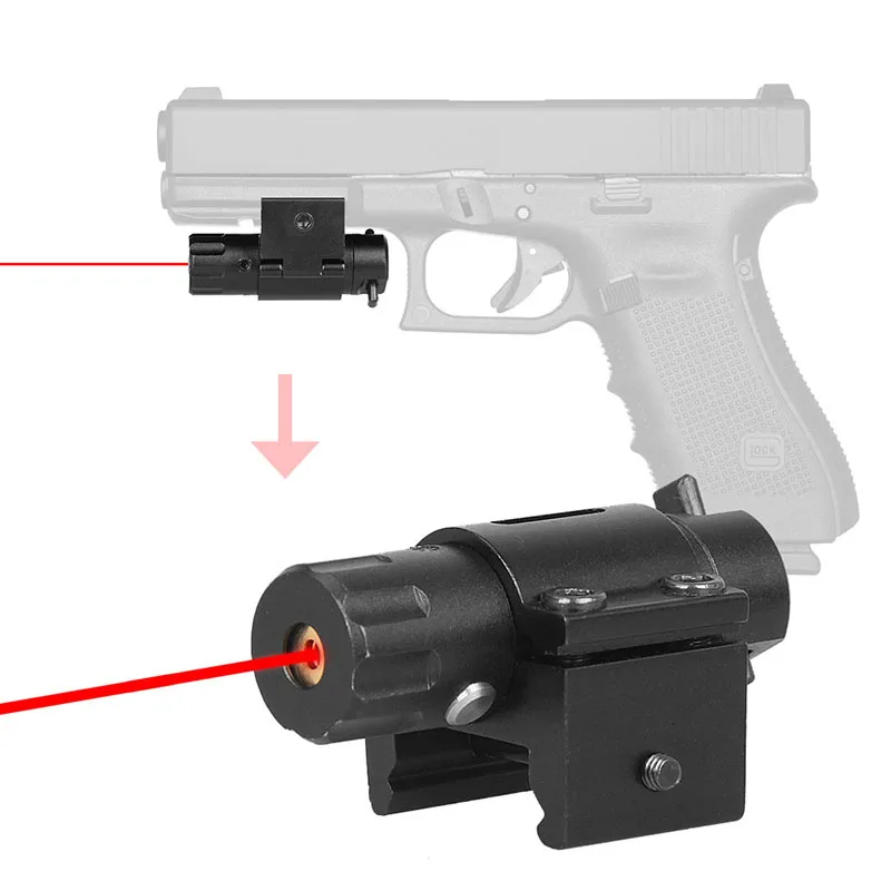 

PPT Tactical Red Laser Sight Black Color Fit 21.2mm Rail For Hunting Rifle PP20-0049