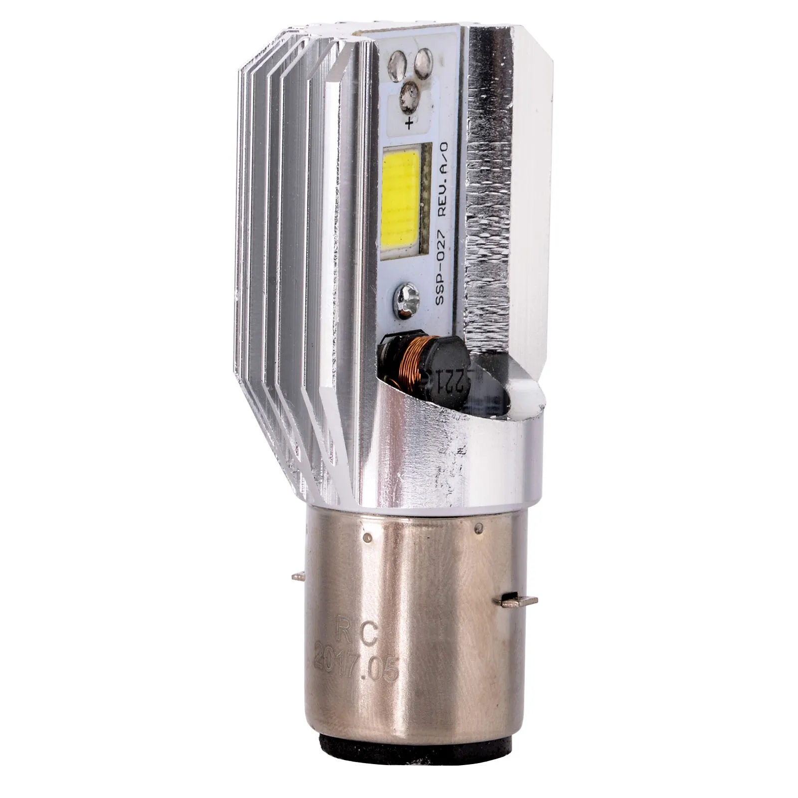 1 шт. H6 BA20D DC 6 V-80 V 12W COB светодиодный фара для мотоцикла Hi/Lo