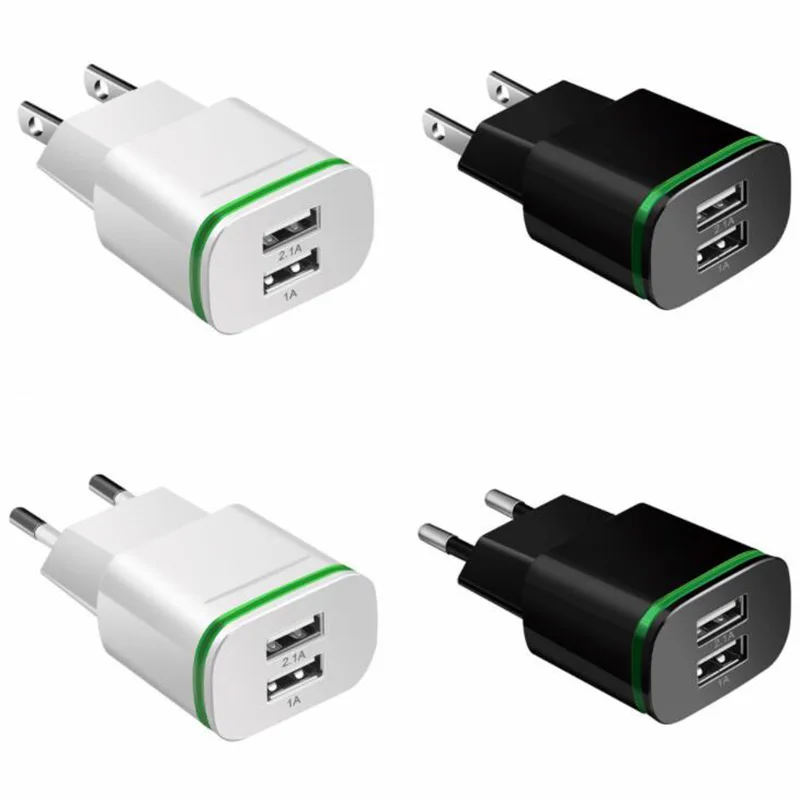 Устройство работающее от прикуривателя с 2 портами со светодиодной подсветкой USB