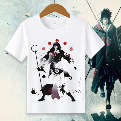 06 Новая футболка с Наруто Аниме Футболка женская футболка Janpan Uchiha Sasuke Косплей топы Мужские футболки с коротким рукавом - Цвет: 06