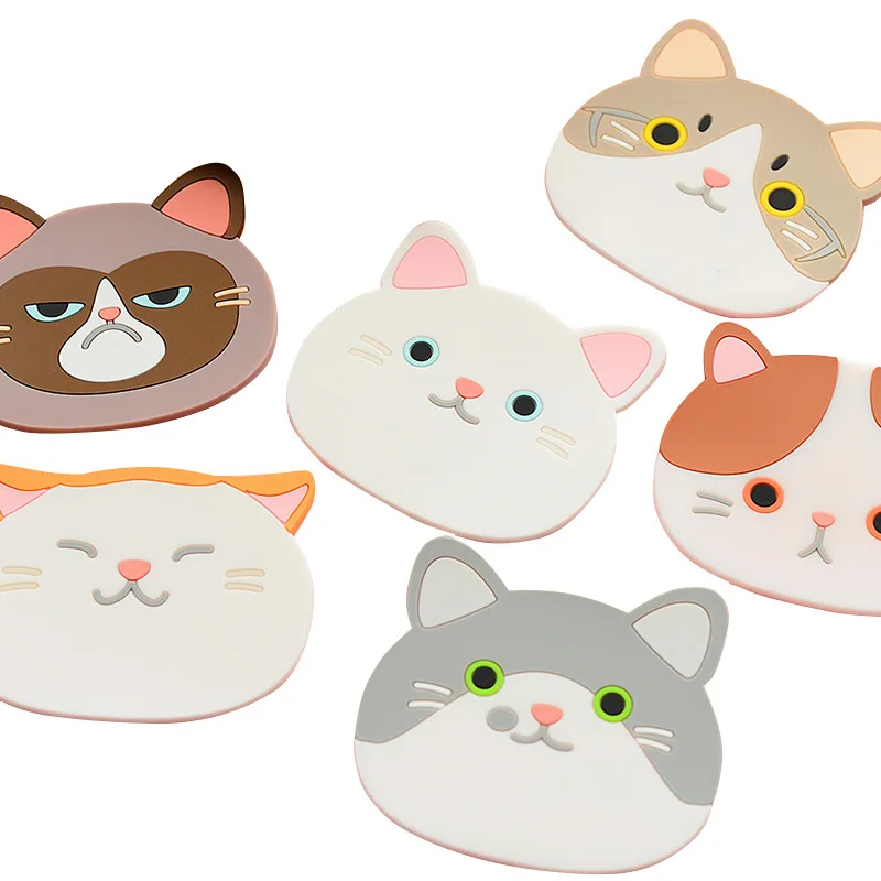 Кухонные гаджеты силиконовые Нескользящие чашки салфетки 6 видов стилей в форме